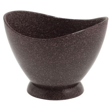Imagem de Taça de Sobremesa Evo - Imbuia para Servir Doces e Frutas em Madeira e Plástico Sustentável Reutilizável Marrom