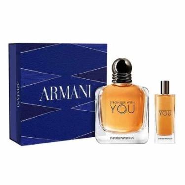Imagem de Kit Coffret Giorgio Armani Stronger With You - Perfume Masculino Eau de Toilette + Travel Size Kit-Masculino