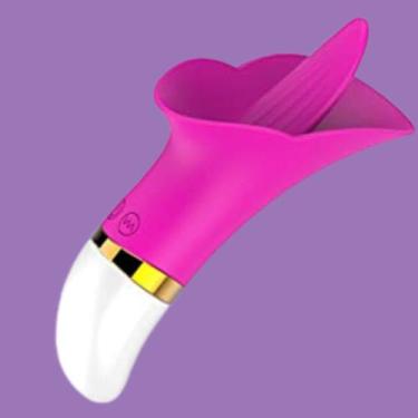 Imagem de Vibrador Feminino Língua Estimulador de Clitóris 12 Velocidades Sugado
