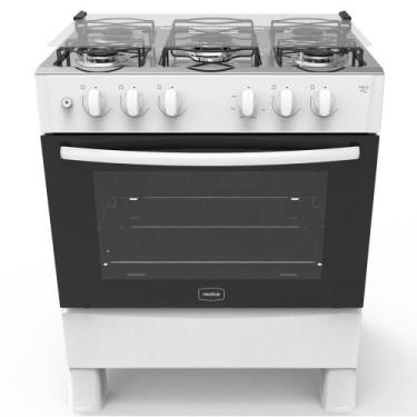 Imagem de Fogão 5 Bocas a Gás Acendimento Automático Realce Bivolt CR204, Branco