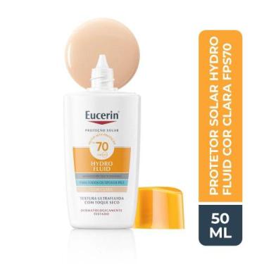 Imagem de Protetor Solar Facial Eucerin Hydro Fluid Cor Clara FPS 70 50ml