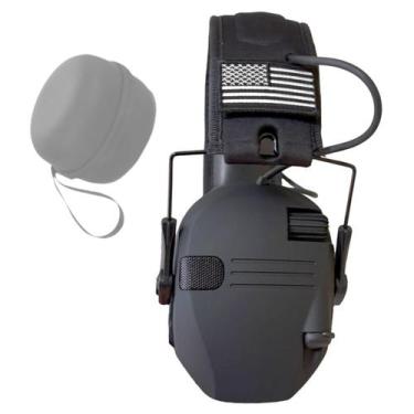 Imagem de Fone Abafador Eletrônico Proteção Ruído Auditiva Fone de Ouvido Entrad