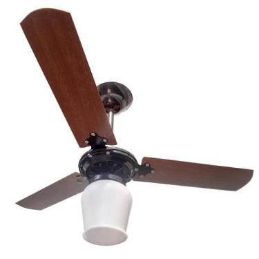 Imagem de Ventilador de teto Eficivent PRETO/MOGNO 220V Eco 3 Pás Econômico Com 