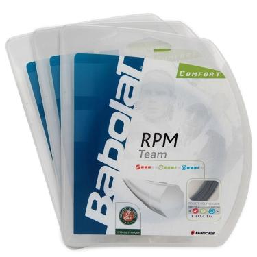 Imagem de Corda Babolat RPM Team 16L 1.30mm Preta - Pack com 3 Sets-Unissex