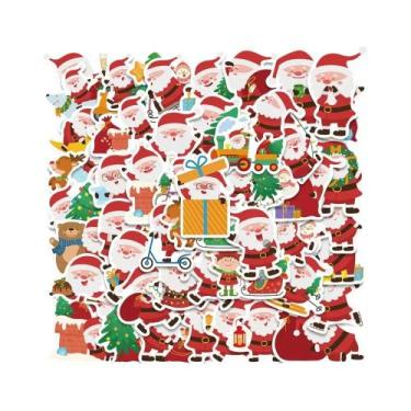 Imagem de Adesivos De Gnomos De Natal 50PCS PVC Decorativos Para Casa, Parede E 
