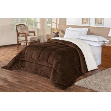 Imagem de Cobertor Casal Queen Manta Cobertas Com Sherpa Macio Coberdrom Grosso 