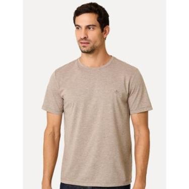 Imagem de Camiseta Dudalina Masculina Basic Essential Caqui Escuro Mescla-Masculino