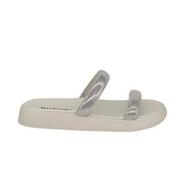 Imagem de Sandália Feminina Papete Flat Tiras Confortável e Macia Moleca 5507101-Feminino