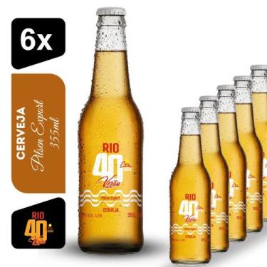 Imagem de Cerveja Pilsen Export Rio 40 Graus 355ml Kit 6 unidades