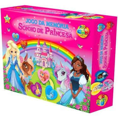 Imagem de Brinquedo Infantil Jogo da Memoria Sonho da Princesa - GGB Brinquedos