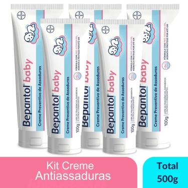Imagem de Kit com 5 Cremes Pomada de Assadura Proteção Delicada Com Lanolina e Vitamina B5 100g C...