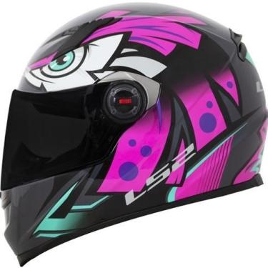 Imagem de Ls2 capacete ff358 tribal, Fucsia, 62