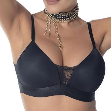 Imagem de Sutiã Espumado Aubade com Renda DeMillus 063498, Preto, 50