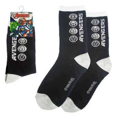 Imagem de Meia Infantil Vingadores Do 4 A 10 Anos Marvel Avengers Licenciado - J