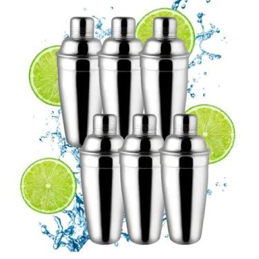 Imagem de Coqueteleira Inox 720 Ml 6 Peças Drinks Caipirinha Bar - Inter.P