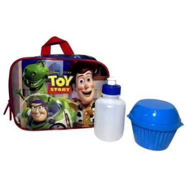 Imagem de Lancheira Escolar Térmica Infantil Boneco Cowboy Woody Astronauta Buzz