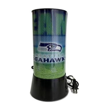 Imagem de Luminária Rotativa 30cm NFL Seattle Seahawks 120V - Wincraft