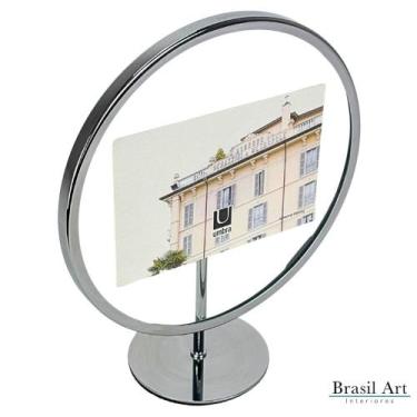 Imagem de Porta-Retrato Infinity Prata 10x15cm - Moldura Decorativa Moderna E Fl