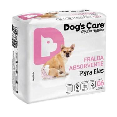 Imagem de Fralda Higiênica Descartável Fêmea Pacote com 6 Unidades Dogs Care - D