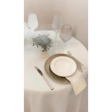 Imagem de Toalha de Mesa Redonda Impermeável Jacquard 2,10m - Congratulations St