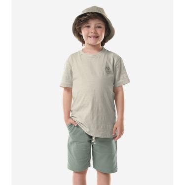 Imagem de Conjunto Infantil Camiseta Com Bermuda Trick Nick Bege