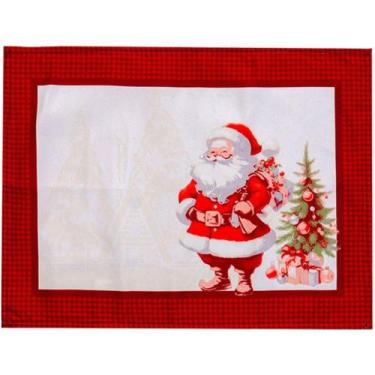 Imagem de Jogo Americano 2 Pçs Facile Natalino 40x30cm Papai Noel - BENE CASA
