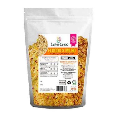 Imagem de Flocos de Milho com Açúcar Mascavo Sem Glúten Leve Croc 250g