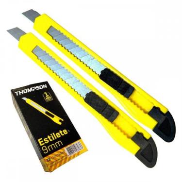 Imagem de Estilete Estreito Thompson 9Mm - Kit C/12 Pecas - MAC FER