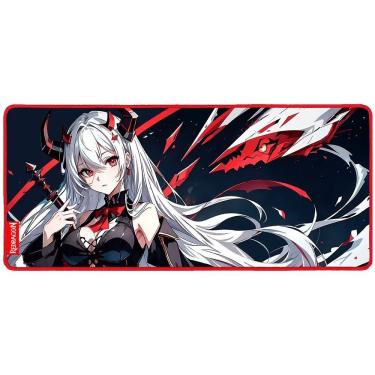 Imagem de Mousepad Gamer Redragon P047-L AK l Superfície Speed Antiderrapante com Bordas Costuradas 900x400mm Preto