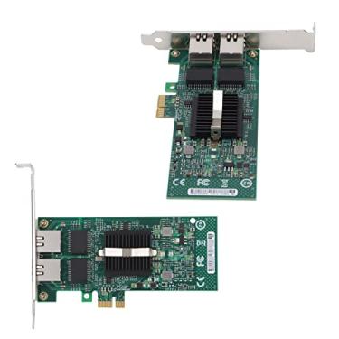 Imagem de Placa de rede 10/100/1000Mbps PCI-E Gigabit Net Card, adaptador de rede PCIE para 82576GB, PCI Express2.0 (2,5 GT/s), 2 portas RJ45, suporte PCIE X1, X4, X8, X16