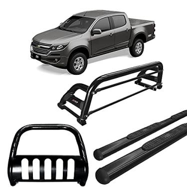 Imagem de Kit Quebra Mato+Estribo Oval +Santo Anto H2 S-10 12/20 Preto