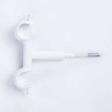 Imagem de Suporte Duplo de Teto para Varão de 19x19mm - Branco SL143-16 Wiler-K