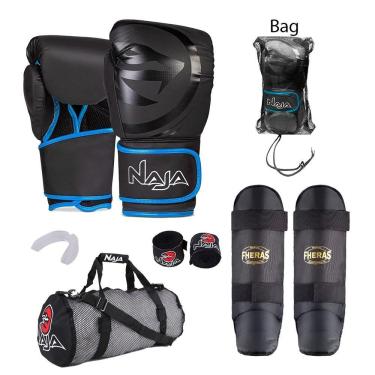 Imagem de Kit Boxe Muay Thai Naja + Bolsa Telada + Free Style