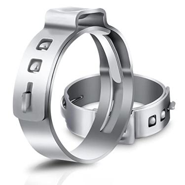 Imagem de 50 peças de grampos de fixação PEX de 1,27 cm, encaixes PEX 304 anéis de crimpagem de aço inoxidável para encaixe de tubulação PEX