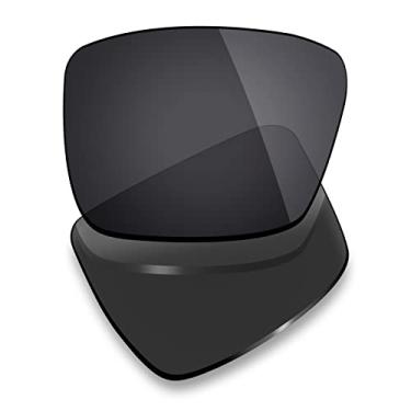 Imagem de Mryok Lentes de substituição compatíveis com óculos de sol Spy Optic Cyrus, HD Polarized, resistente a impactos e ajuste perfeito, Stealth Black, One Size