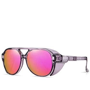 Imagem de Óculos de ciclismo polarizado masculino MTB Óculos de bicicleta UV400 Óculos de ciclismo de estrada à prova de vento Óculos de sol femininos esportivos com estojo, PV04 C5, Z