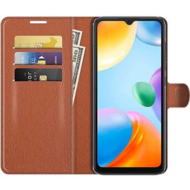 Imagem de Capa Capinha Carteira Para Xiaomi Redmi 10c Case Couro Flip Wallet 360 (Marrom)