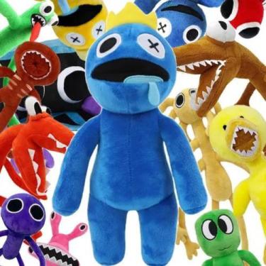 Boneco Azul Babão e Monstro verde Rainbow Friends Jogo Roblox