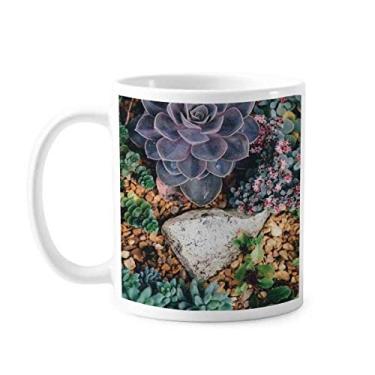 Imagem de Caneca de cerâmica cerâmica com paisagem de flores de pedra científica caneca de porcelana de café