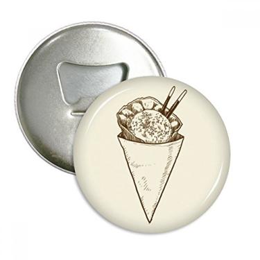 Imagem de Pauzinhos Cone Sésamo Abridor de Garrafas de Geladeira Emblema Multifuncional