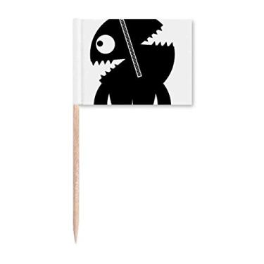 Imagem de Universo Alienígena Monstro Alienígena Criatura Palito Bandeiras Marcador Topper Decoração de Festa