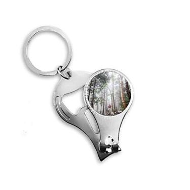 Imagem de Névoa Ciência da Silvicultura Cenário Natureza Alicate Anel Chaveiro Abridor de Garrafas Cortador