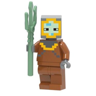 Imagem de Boneco Blocos De Montar Diver Minecraft