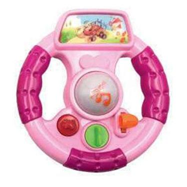 Imagem de DTC Brinquedo Para Bebê Volante Musical com Luz e Som Rosa, 1+ anos, Brinquedos