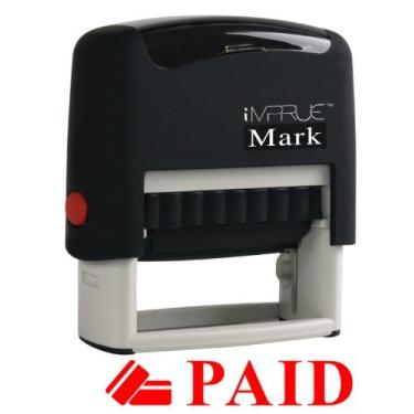 Imagem de Novo – Carimbo de borracha com auto-tintagem pago da ImprueMARK