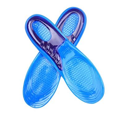 Imagem de Palmilhas de sapato ROSENICE com sola macia e absorvente de choque, gel de silicone para massagem e corrida tamanho P (37-39)