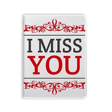 Imagem de Diário de capa macia para caderno Dia dos Namorados I Miss You