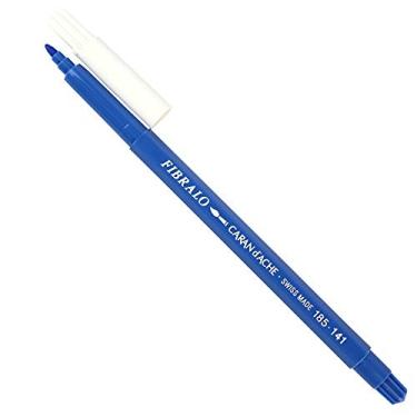 Imagem de Caran D'Ache Fibralo Caneta Aquarelável, Azul Pastel, Ponto Médio