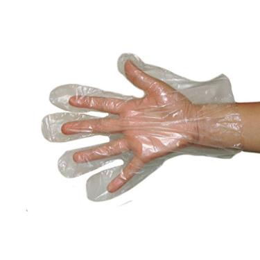 Imagem de Luva Plástica Descartável Uso Geral Objeto Alimento Produtos