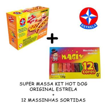 Imagem de Super Massa Kit Hot Dog Da Estrela + 12 Massinhas